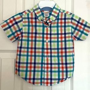 Short sleeve button down, 12-18m